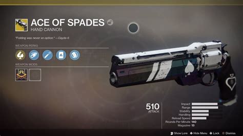 cayde 6 ace of spades